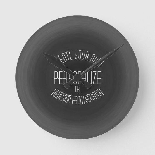 Create Your Own - Custom Design Runde Wanduhr (Vorderseite)