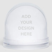 Create Your Own Custom Design Snow Globes Schneekugeln (Vorderseite)