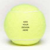 Create Your Own Custom Design Unbranded Tennisbälle (Vorderseite)