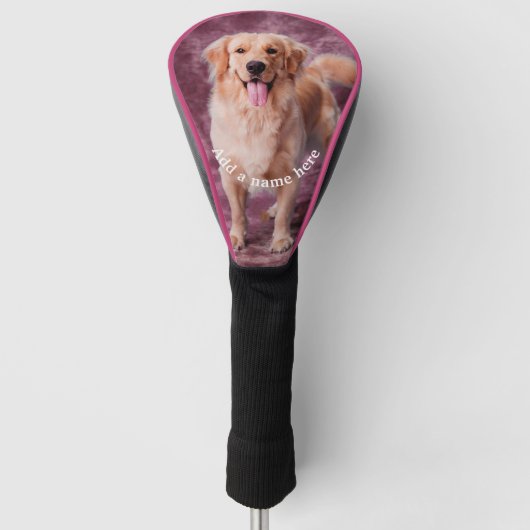 Create Your Own Custom Dog Owner Gift Pet Golf Headcover (Vorderseite)