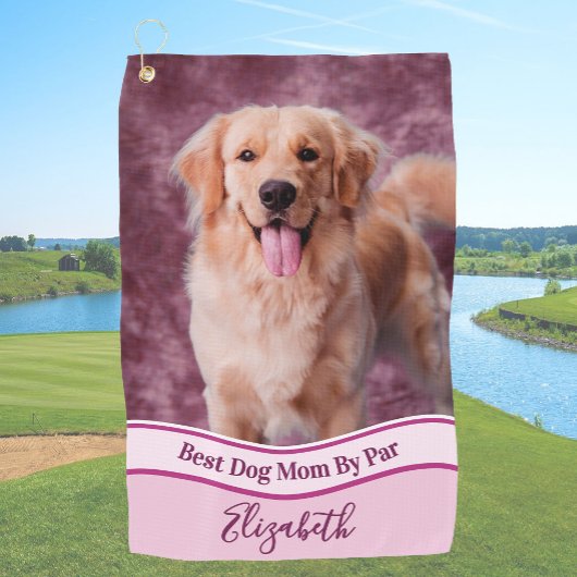Create Your Own Custom Dog Photo Upload Golf Towel Golfhandtuch