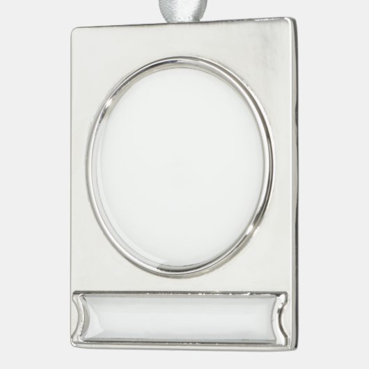 Create Your Own Custom Editable Photo Template Banner-Ornament Silber (Links)