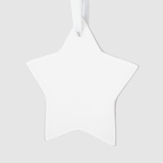  Create Your Own Custom Editable Photo Template Ornament (Vorderseite)