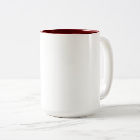 Create Your Own Custom Editable Photo Template Zweifarbige Tasse (VorderseiteRechts)