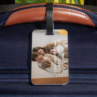 Create Your Own Custom Family Photo Luggage Tags Gepäckanhänger