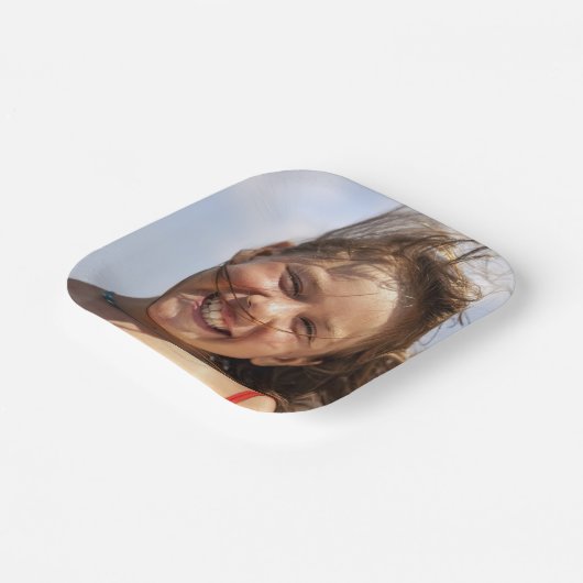 Create Your Own Custom Family Photo Pappteller (Gewinkelt)