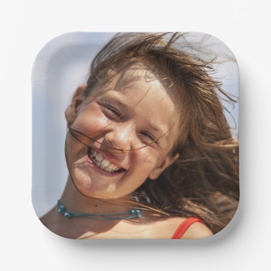 Create Your Own Custom Family Photo Pappteller (Vorderseite)