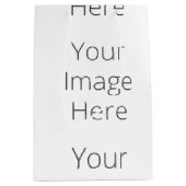 Create Your Own Custom Gift Bag - Medium, Matte Mittlere Geschenktüte (Vorderseite)