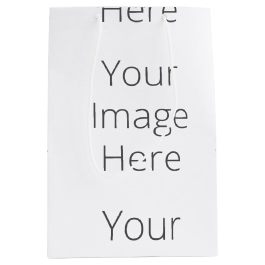 Create Your Own Custom Gift Bag - Medium, Matte Mittlere Geschenktüte (Vorderseite)