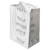 Create Your Own Custom Gift Bag - Medium, Matte Mittlere Geschenktüte (Vorderseite Schrägansicht)