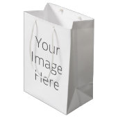 Create Your Own Custom Gift Bag - Medium, Matte Mittlere Geschenktüte (Vorderseite Schrägansicht)