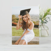 Create Your Own Custom Graduate 2 Photo Einladung (Stehend Vorderseite)