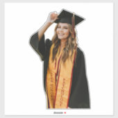 Create Your Own Custom Graduate Photo Aufkleber (Blatt)