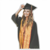 Create Your Own Custom Graduate Photo Aufkleber (Vorderseite)