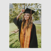 Create Your Own Custom Graduate Photo Pergament Einladungen (Vorderseite)