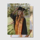 Create Your Own Custom Graduate Photo Pergament Einladungen (Versatz (Ehepaar))