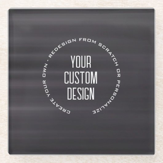 Create Your Own Custom Image Glasuntersetzer (Vorderseite)