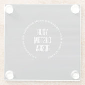 Create Your Own Custom Image Glasuntersetzer (Rückseite)