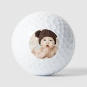 Create Your Own Custom Kids Children Photo Modern Golfball (Vorderseite)