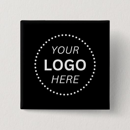 Create Your Own Custom Logo Design 2'' Square Button (Vorderseite)