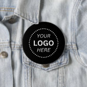 Create Your Own Custom Logo Design 4'' Round Button (Beispiel)