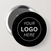 Create Your Own Custom Logo Design 4'' Round Button (Vorne & Hinten)