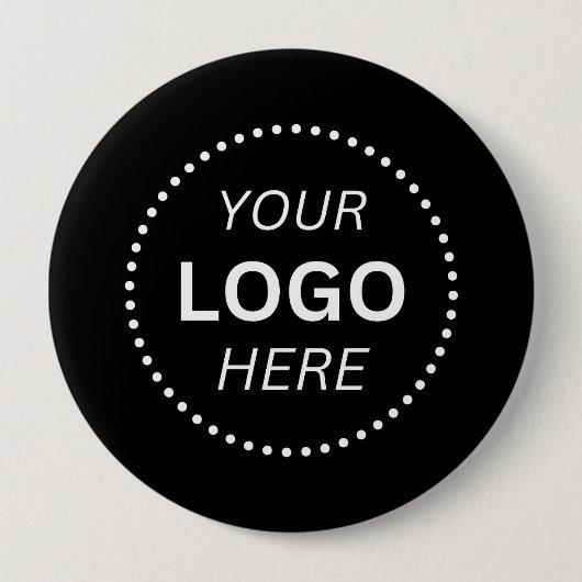 Create Your Own Custom Logo Design 4'' Round Button (Vorderseite)