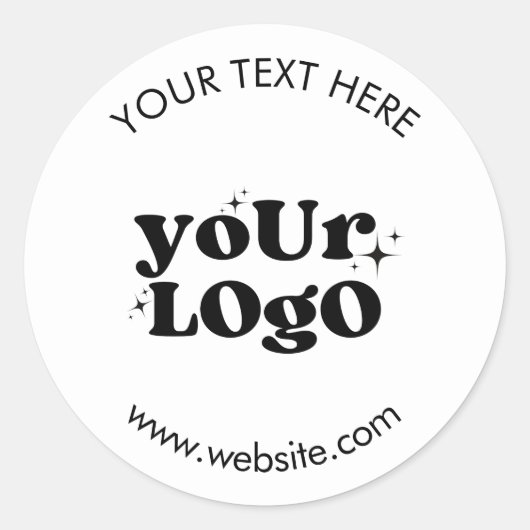 Create Your Own Custom Logo Runder Aufkleber (Vorderseite)