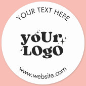 Create Your Own Custom Logo Runder Aufkleber
