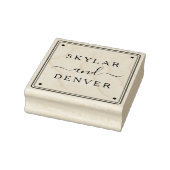 Create Your Own Custom Minimalist Couple's Names Gummistempel (Stempel)