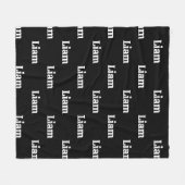 Create Your Own Custom Name Fleecedecke (Vorderseite (Horizontal))