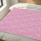 Create Your Own Custom Name Fleecedecke
