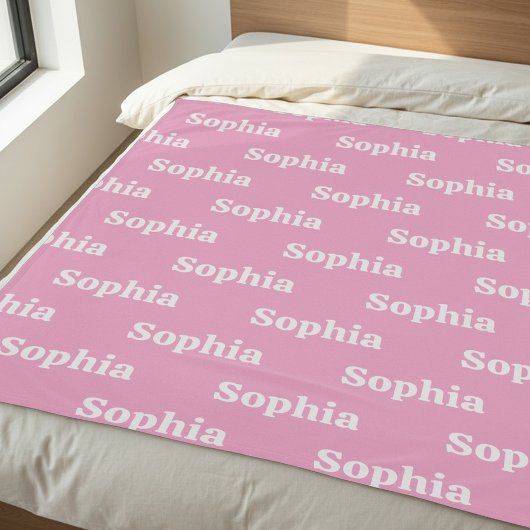 Create Your Own Custom Name Fleecedecke