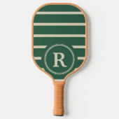 Create Your Own Custom Name Monogram Design Pickleball Schläger (Rückseite)