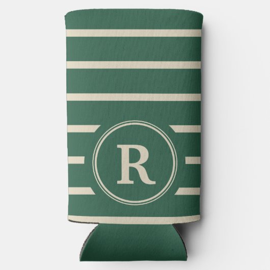 Create Your Own Custom Name Monogram Design Selters Dosenkühler (Rückseite)