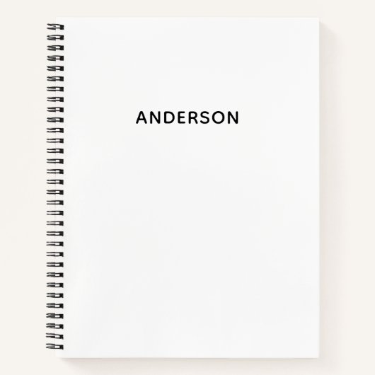 Create Your Own Custom Name Spiral Notebook Notizblock (Vorderseite)