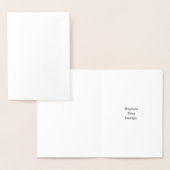 Create Your Own custom personalized﻿ Wedding Folienkarte (Anzeige)