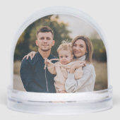 Create your own Custom Personlaized Family Photo Schneekugeln (Vorderseite)