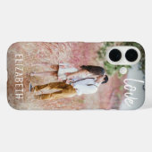 Create Your Own Custom Photo Modern Script LOVE Case-Mate iPhone Hülle (Rückseite (Horizontal))