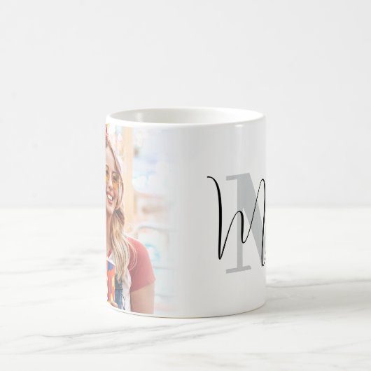 Create Your Own Custom Photo Monogram Kaffeetasse (Mittel)