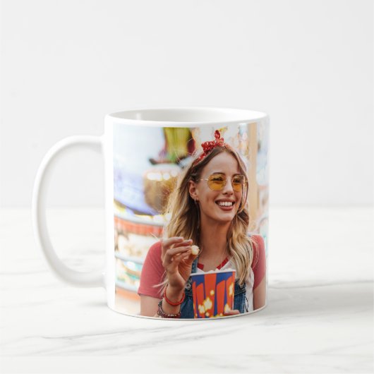 Create Your Own Custom Photo Monogram Kaffeetasse (Links)