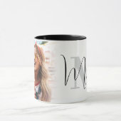 Create Your Own Custom Photo Monogram Tasse (Zentrum)