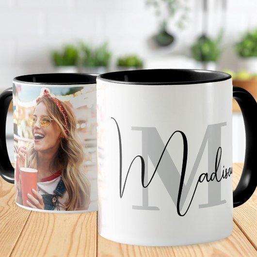 Create Your Own Custom Photo Monogram Tasse