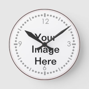 Create your own custom photo runde wanduhr