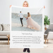 Create Your Own Custom Photo With Poem Fleecedecke
