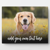 Create Your Own Custom Photo With Text Fotoplatte (Vorderseite)