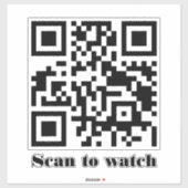 Create Your Own Custom QR Code Website Address URL Aufkleber (Blatt)