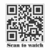 Create Your Own Custom QR Code Website Address URL Aufkleber (Vorderseite)