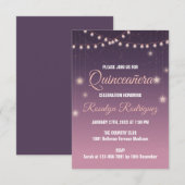 create your own custom Quinceanera 15 birthday Einladung (Vorne/Hinten)