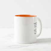 Create Your Own Custom Quote Coffee Mug Zweifarbige Tasse (VorderseiteRechts)